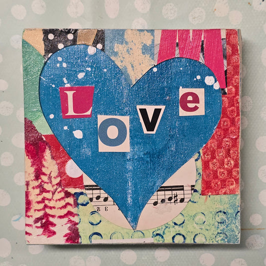 Het Creatief Atelier – 30 Januari - Hartjes Collage op Hout