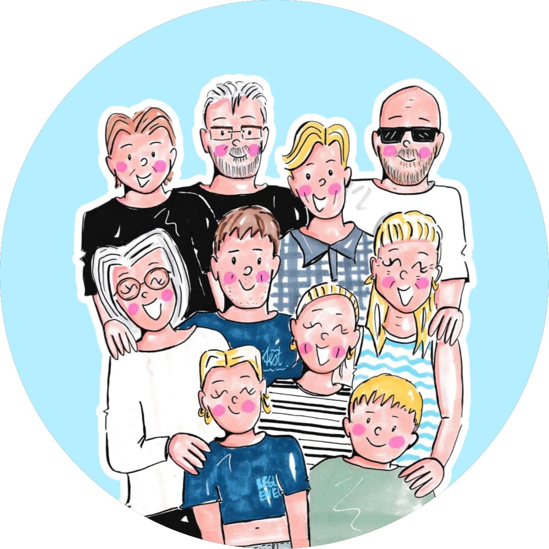 Geïllustreerde portretjes – persoonlijk & uniek cadeau
